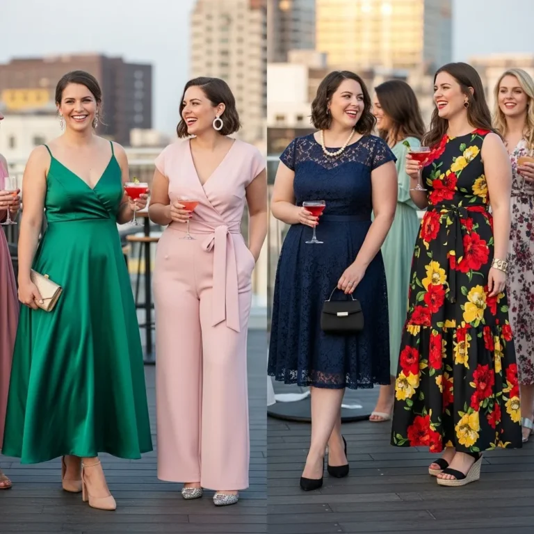 Chic Engagement Party Guest Outfit Ideas for Plus Size Women