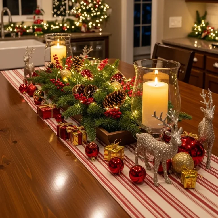 How to Transform Your Kitchen Island Table with Christmas Decor – Get Inspired!