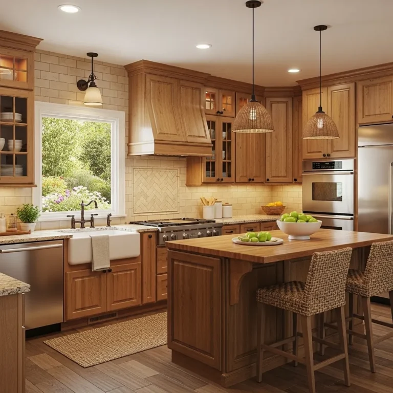 17 Stunning Kitchen Design Ideas with Hickory Cabinets – Warm, Natural Style You’ll Love!