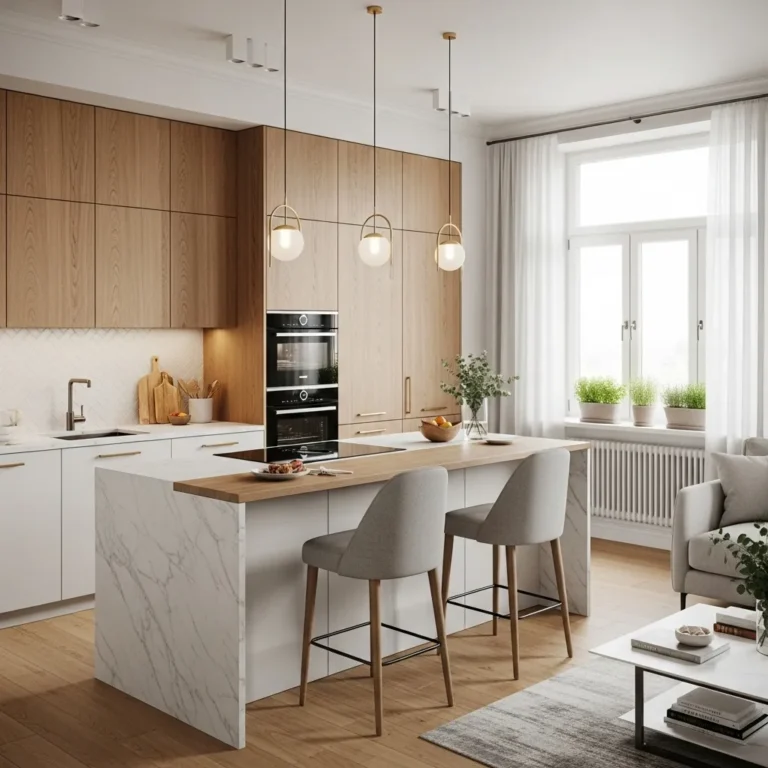 Elegant Open Concept Kitchen Design for Apartments – Stylish, Spacious & Functional!